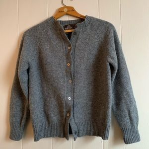 Nethy Products hand framed shetland wool cardigan